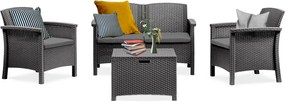 Venus 4 személyes kerti bútor garnitúra grafit