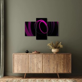 Kép - lila vonalak (90x60 cm)