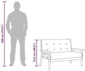 kétszemélyes fekete műbőr kanapé