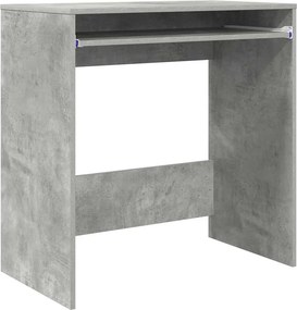 vidaXL Asztal fiókkal tárolóval Beton Szürke 77,5 x 43 x 79 cm Faanyag