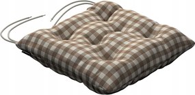 Jacek székpárna 38x38 bézs-fehér kockás (1,5x1,5cm)