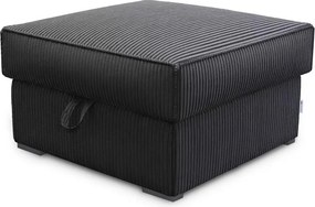 SMART COSARO XL puff tárolóhellyel, 71x71 cm, fekete