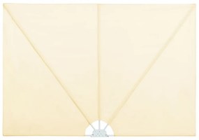 krémszínű összecsukható terasz oldalárnyékoló 300 x 150 cm