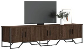 barna tölgyszínű szerelt fa TV-szekrény 180 x 34 x 41 cm