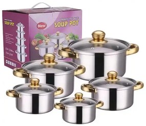 10 részes inox edénykészlet G14