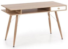 Íróasztal Bernie (világos fa + fehér). 1048849