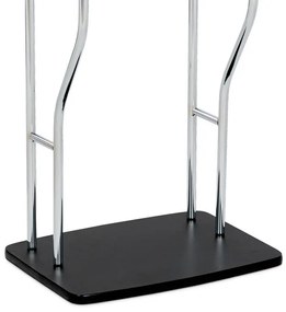 Matt fekete praktikus szobainas, 108 cm magas, 6 kg teherbírással – 84444