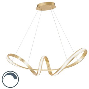 Arany függesztett lámpa, 80 cm-es LED-del - Belinda