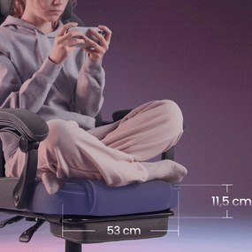KA-E1372 szürke szövet magasságállítható gamer szék