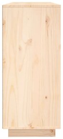 tömör fenyőfa tálalószekrény 120x35x80 cm