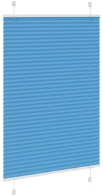 pliszírozott redőny kék 85x100 cm szövetszélesség 84,4 cm