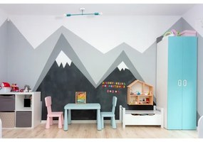 Felületre szerelhető csillár CAMBRIDGE 2xE27/15W/230V kék