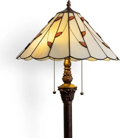 Brilagi - Tiffany vitrázs állólámpa FOLIA 2xE27/60W/230V