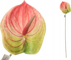 Mesterséges Anturium 60cm realisztikus dekoratív virág 1 db JX1906GR.PI