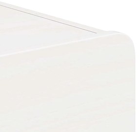 Éjjeli asztal fiókkal Fehér 39 x 34 x 16.5 cm Tömör fenyőfa