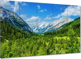 Vászonkép 100x70 Hegyi táj gyönyörű felhőkkel