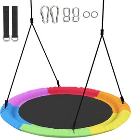 AIYAPLAY 100 cm fészekhinta — állítható, teherbíró függőhinta gyerekeknek és felnőtteknek, max. 300 kg | Aosom