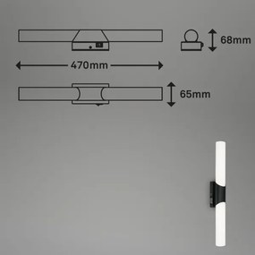 Briloner 2111-115 - LED fürdőszobai tükörvilágítás LED/11W/230V IP44