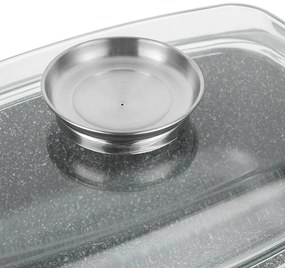 Florina Alumínium tepsi aroma kapaklı Lava 4,5 l ,32 × 22 × 11 cm