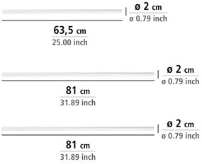 WENKO 19214100 - Rúd UNIVERSAL 2x2 cm fehér