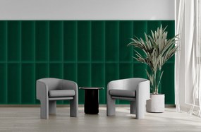 Bársony kárpitozott panel - Téglalap - 70x30cm Szín: Sötét szürkéslila