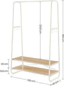 Fogas, fém, fehér, AUV-E1112 WT