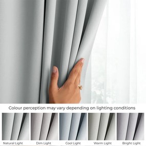 Világosszürke sötétítő termo függöny 140x270 cm Pleat – Restilo