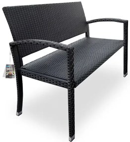 Deuba Kerti rattan pad - fekete