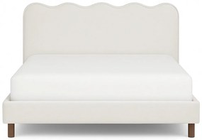 Kárpitozott Franciaágy Krémszínben. 160x200 IZMIR