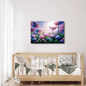 Kép - Gomba teliholdkor, grafika (90x60 cm)