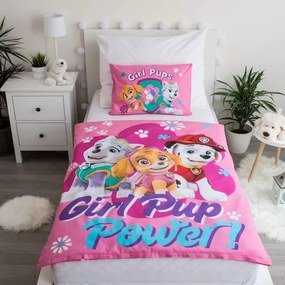 Mancs Őrjárat Girl Power gyerek, ovis ágyneműhuzat 100×135cm, 40×60 cm