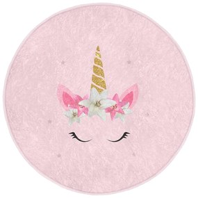 Rózsaszín gyerek szőnyeg ø 80 cm Comfort – Mila Home