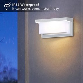 BRILAGI - LED dimmelhető kültéri fali lámpa BRICKY 1xE27/6W/230V 2700-6500K IP54 fehér