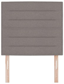 LED Fejtámla Vonalak Dizájn Taupe 80 cm Szövet