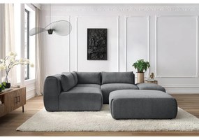 Szürke sarokkanapé (variálható) Jeanne – Bobochic Paris