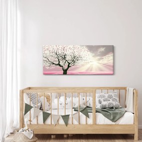 Rózsaszín fa képe (120x50 cm)