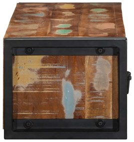 TV szekrény 100x30x25 cm tömörfa, újrahasznosított fa