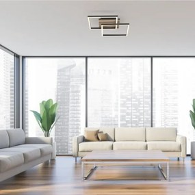 JUST LIGHT. 14053-79 - LED mennyezeti lámpatest AKUSTIKA LED/15W/230V tölgy/fekete