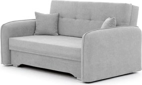 Világosszürke zsenília kinyitható-tárolóhelyes kanapé 155 cm Laine – ELTAP