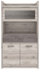 Vitrin Jolene 2D1W1S (nairobi gesztenye + onyx). 1052978