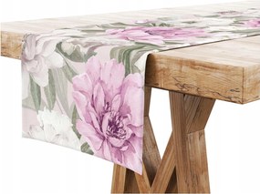 Asztalterítő 40x220 Dekoratív Rózsa Virágok 9248