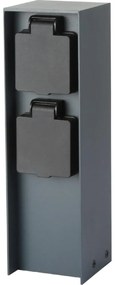 Brilagi Brilagi - Kültéri csatlakozós oszlop PILLAR 2Z 230V IP44 antracit BG1529