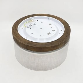 Brilagi - LED mennyezeti lámpa BELLADONNA 1xE27/15W/230V, 30 cm, fehér/dió