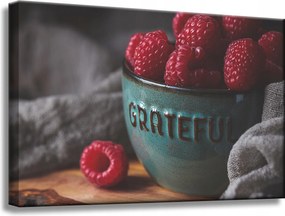 Vászonkép Konyha Piros Málna 60x40 cm