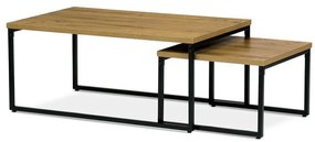 Dohányzóasztal 100×60 cm, MDF, Tölgy. CT-619 OAK