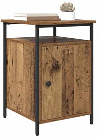 Éjjeliszekrény 2 pcs Régi fa 40 x 42 x 60 cm Faanyag