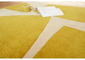 Okkersárga kézi szövésű szőnyeg újrahasznosított szálakból 200x290 cm Romy – Asiatic Carpets