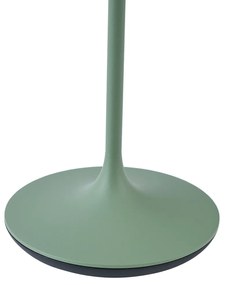 Asztali lámpa zöld LED-del IP65 újratölthető töltőállomással - Bass