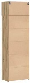 Tárolószekrény Kézműves tölgy 70x42.5x225 cm Mérnöki fa