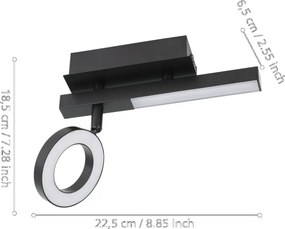Eglo CARDILLIO 2 900513 Spotlámpa 2x3,2W/LED 3000K 400LM, 240LM IP20